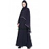 Cape abaya- Navy Blue/Grey Cape abaya- Navy Blue/Grey